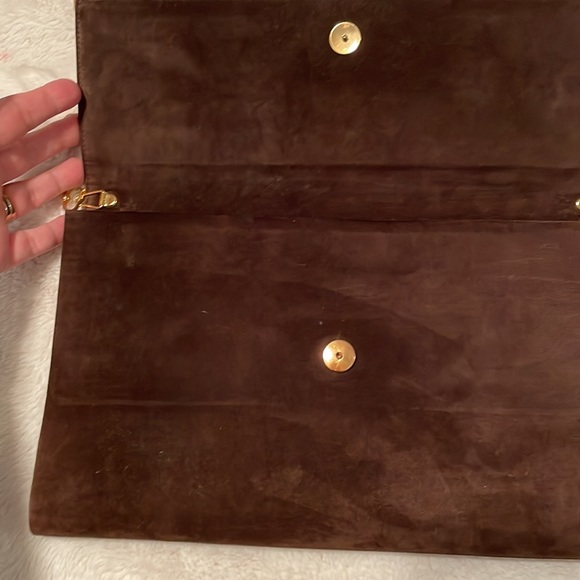 Vintage Raphael Salato suede clutch bag - Picture 7 of 14